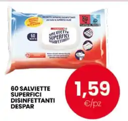 Eurospar 60 SALVIETTE SUPERFICI DISINFETTANTI DESPAR offerta