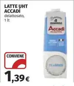 Coop Latte UHT Accadì offerta