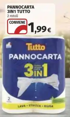 Coop PANNOCARTA 3IN1 TUTTO offerta