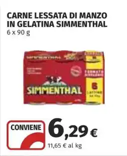 Coop CARNE LESSATA DI MANZO IN GELATINA SIMMENTHAL offerta
