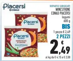 Conad MINESTRONE CONAD PIACERSI offerta