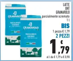 Conad LATTE UHT GRANAROLO parzialmente scremato 1 l offerta