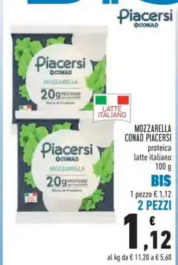 Conad MOZZARELLA CONAD PIACERSI offerta