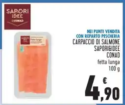Conad CARPACCIO DI SALMONE SAPORI&IDEE CONAD offerta