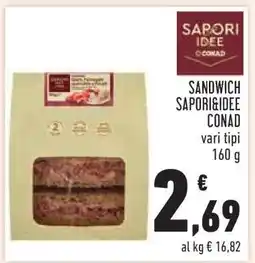 Conad SANDWICH SAPORI&IDEE CONAD offerta