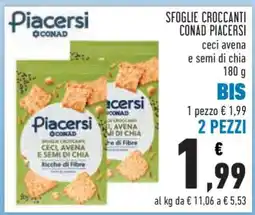 Conad Sfoglie Croccanti Conad Piacersi offerta