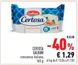 Conad CERTOSA GALBANI offerta