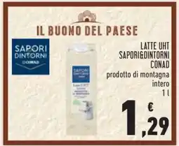 Conad LATTE UHT SAPORI&DINTORNI CONAD offerta