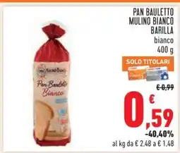 Conad PAN BAULETTO MULINO BIANCO BARILLA offerta