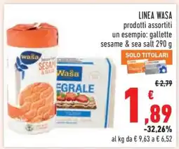 Conad LINEA WASA prodotti assortiti offerta