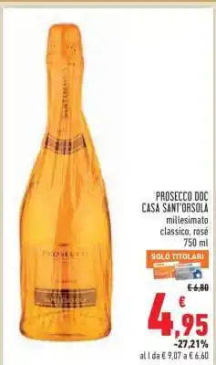 Conad Prosecco DOC Casa Sant'Orsola offerta