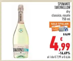Conad SPUMANTE TAVERNELLOW offerta