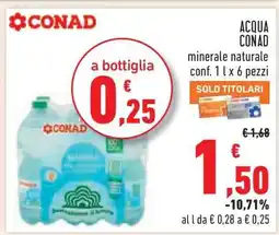 Conad Acqua Conad offerta