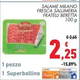 Conad Salame Milano offerta