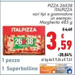 Conad PIZZA 26X38 ITALPIZZA offerta