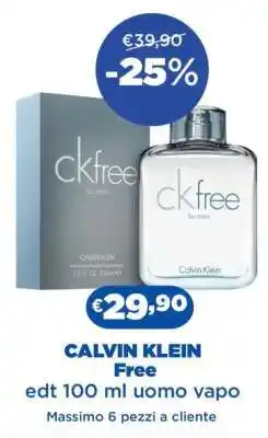 Acqua & Sapone CALVIN KLEIN Free offerta