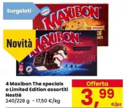 Eurospar 4 Maxibon The specials o Limited Edition Nestlè offerta