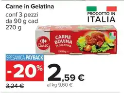 Carrefour Carne in Gelatina offerta
