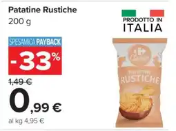 Carrefour Patatine Rustiche offerta