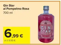 Carrefour Gin Star al Pompelmo Rosa offerta