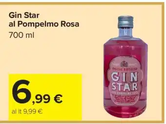 Carrefour Gin Star al Pompelmo Rosa offerta