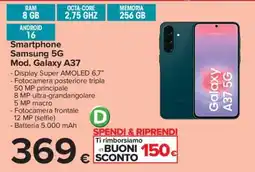 Carrefour Smartphone Samsung 5G Mod. Galaxy A37 offerta