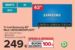 Carrefour Tv Led Samsung 43” Mod. UE43U8000FUXZT offerta