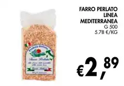 èccoMI Farro perlato linea mediterranea offerta