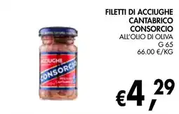 èccoMI Filetti di acciughe cantabrico consorcio all'olio di oliva offerta