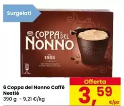 Eurospar 6 Coppa del Nonno Caffè Nestlè offerta