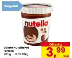 Eurospar Gelato Nutella Pot Ferrero offerta