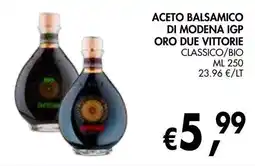 èccoMI Aceto balsamico di modena igp oro due vittorie classico/bio offerta