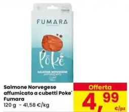 Eurospar Salmone Norvegese affumicato a cubetti Poke Fumara offerta