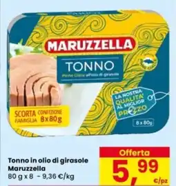 Eurospar Tonno in olio di girasole Maruzzella offerta