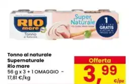 Eurospar Tonno al naturale Supernaturale Rio mare offerta