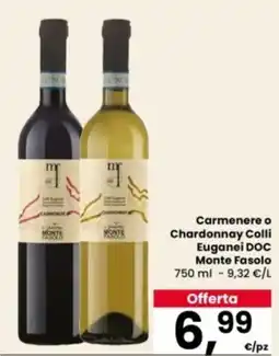 Eurospar Carmenere o Chardonnay Colli Euganei DOC Monte Fasolo offerta