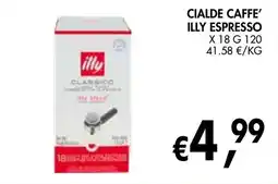 èccoMI Cialde caffe' illy espresso offerta