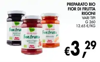 èccoMI Preparato bio fior di frutta Rigoni offerta