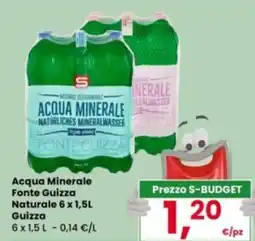 Eurospar Acqua Minerale Fonte Guizza Naturale Guizza offerta