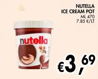 èccoMI Nutella ice cream pot offerta