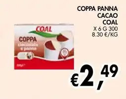 èccoMI Coppa panna cacao Coal offerta