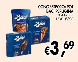 èccoMI Cono/stecco/pot baci perugina offerta