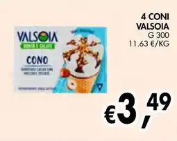 èccoMI 4 coni Valsoia offerta