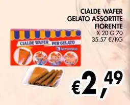 èccoMI Cialde wafer gelato assortite Fiorente offerta