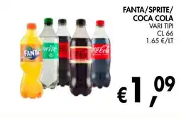 èccoMI Fanta/sprite/ coca cola offerta