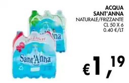 èccoMI Acqua sant'anna naturale/frizzante offerta