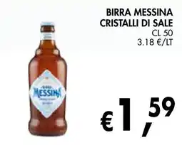 èccoMI Birra messina cristalli di sale offerta