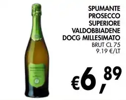 èccoMI Spumante prosecco superiore valdobbiadene docg millesimato offerta