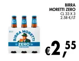 èccoMI Birra moretti zero offerta