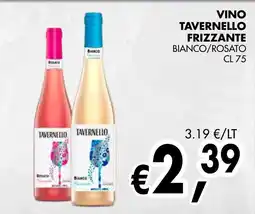 èccoMI Vino tavernello frizzante bianco/rosato offerta